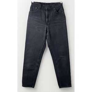 Vintage‎ Levis 551 Jeans Womens 6 Med Black High Rise Tapered Made USA 90s